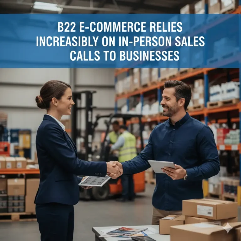 B2B E-Commerce Relies Increasingly on In-Person Sales Calls to Businesses