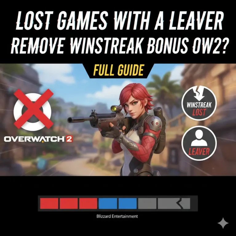 Do Lost Games with a Leaver Remove Winstreak Bonus OW2? Full Guide