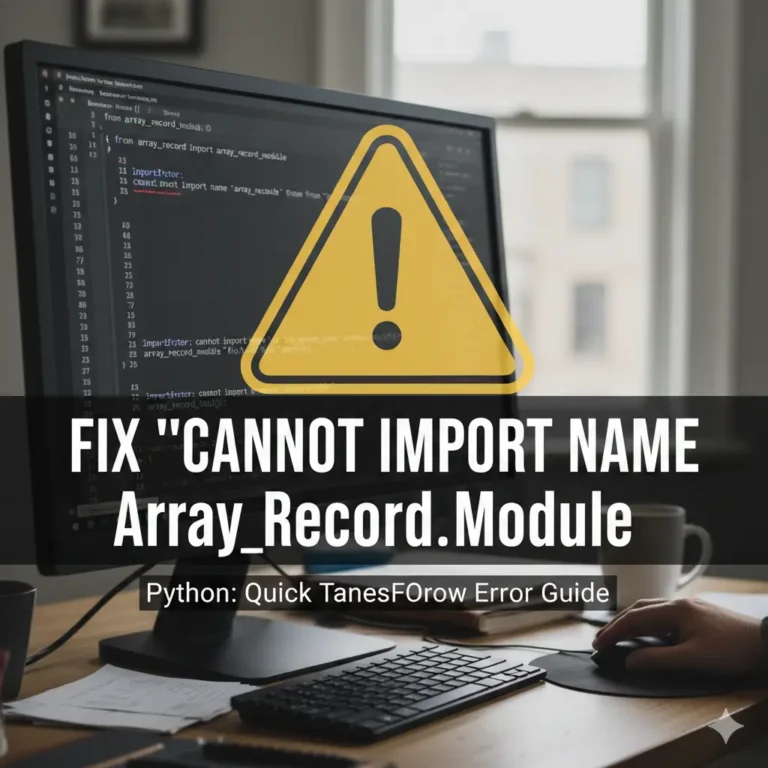 Fix Cannot Import Name Array_Record_Module from Array_Record Python: Quick TensorFlow Error Guide