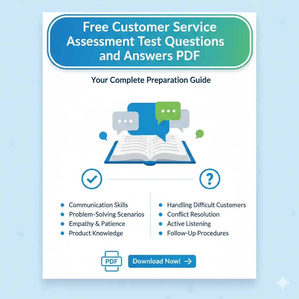 Free Customer Service Assessment Test Questions and Answers PDF: Your Complete Preparation Guide