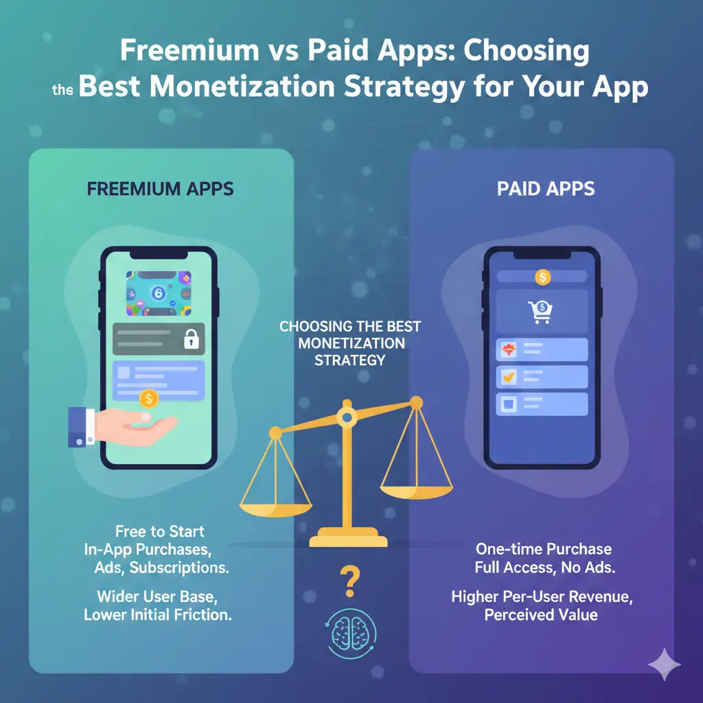 Freemium vs Paid Apps: Choosing the Best Monetization Strategy for Your App