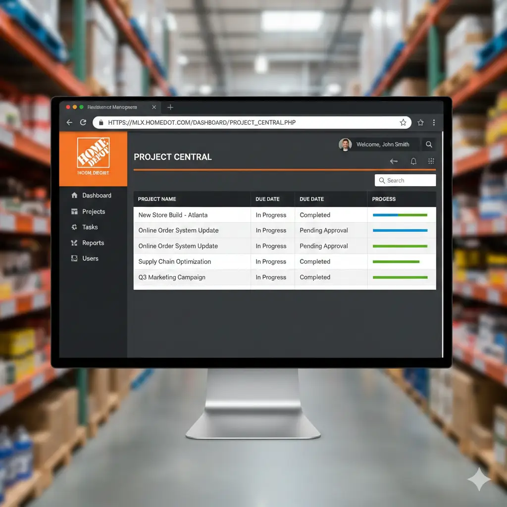 HTTPs Mlx Homedepot Com Dashboard Project_Central PHP