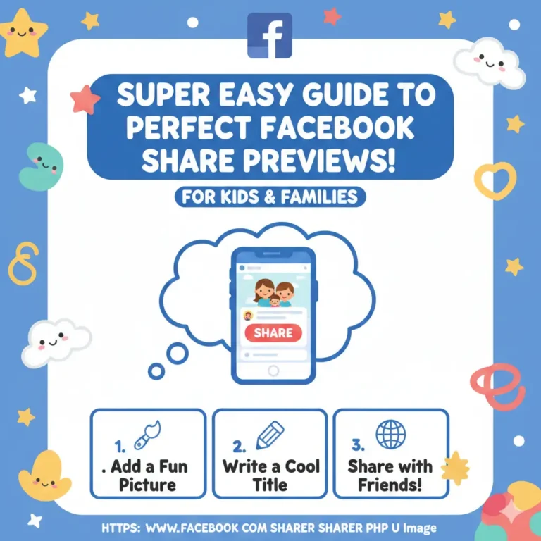 Https WWW Facebook Com Sharer Sharer PHP U Image: Super Easy Guide to Perfect Facebook Share Previews for Kids & Families