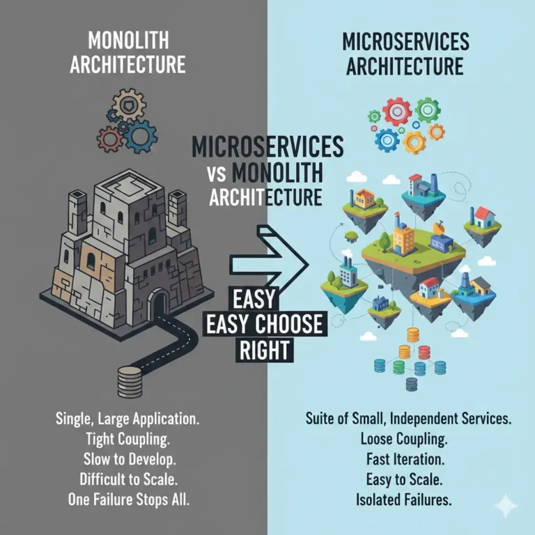 Microservices vs Monolith Architecture: Easy Guide to Choose Right