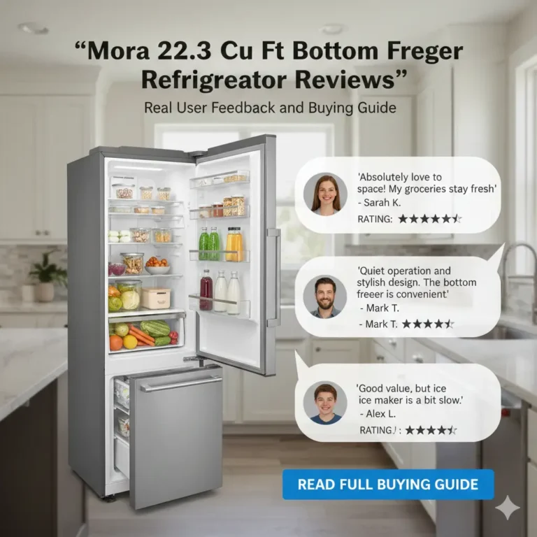 Mora 22.3 Cu Ft Bottom Freezer Refrigerator Reviews: Real User Feedback and Buying Guide