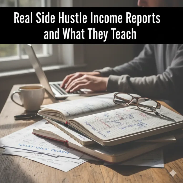 Real Side Hustle Income Reports and What They Teach