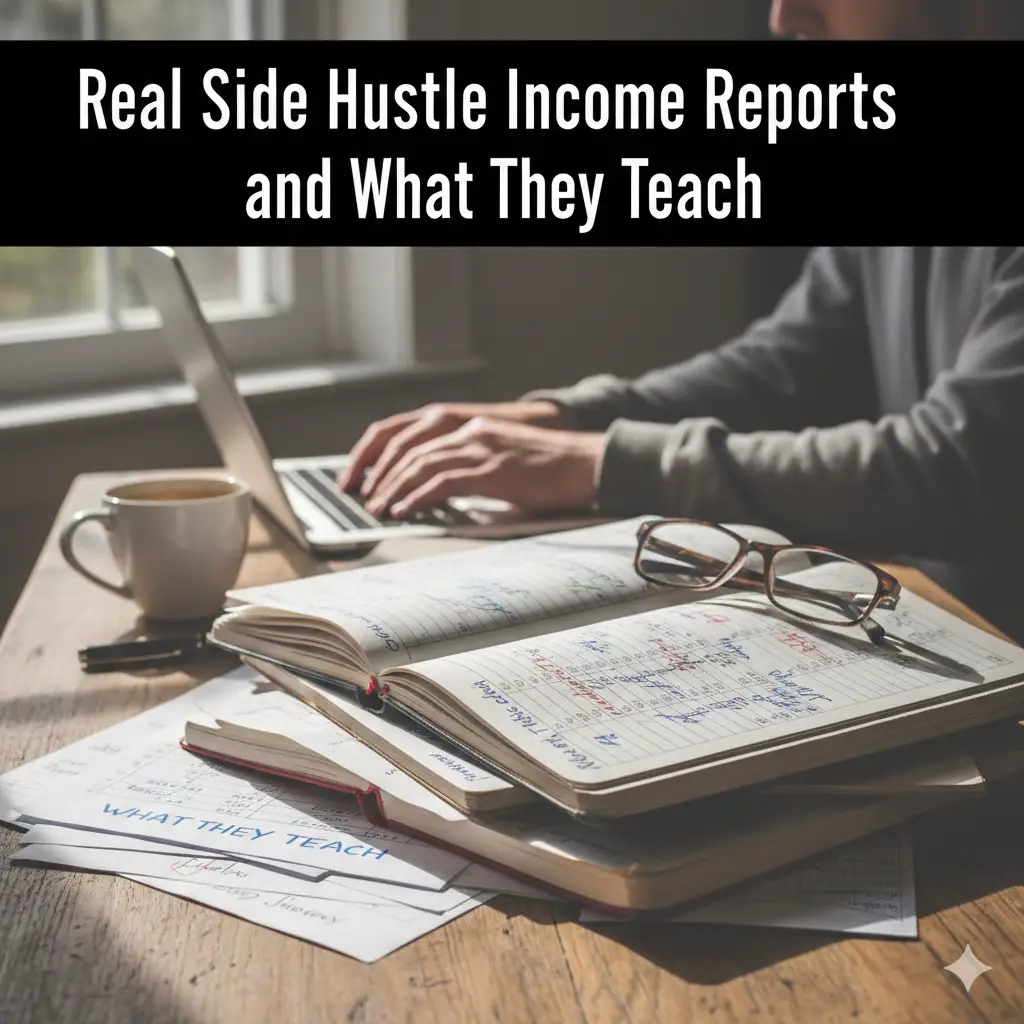 Real Side Hustle Income Reports and What They Teach