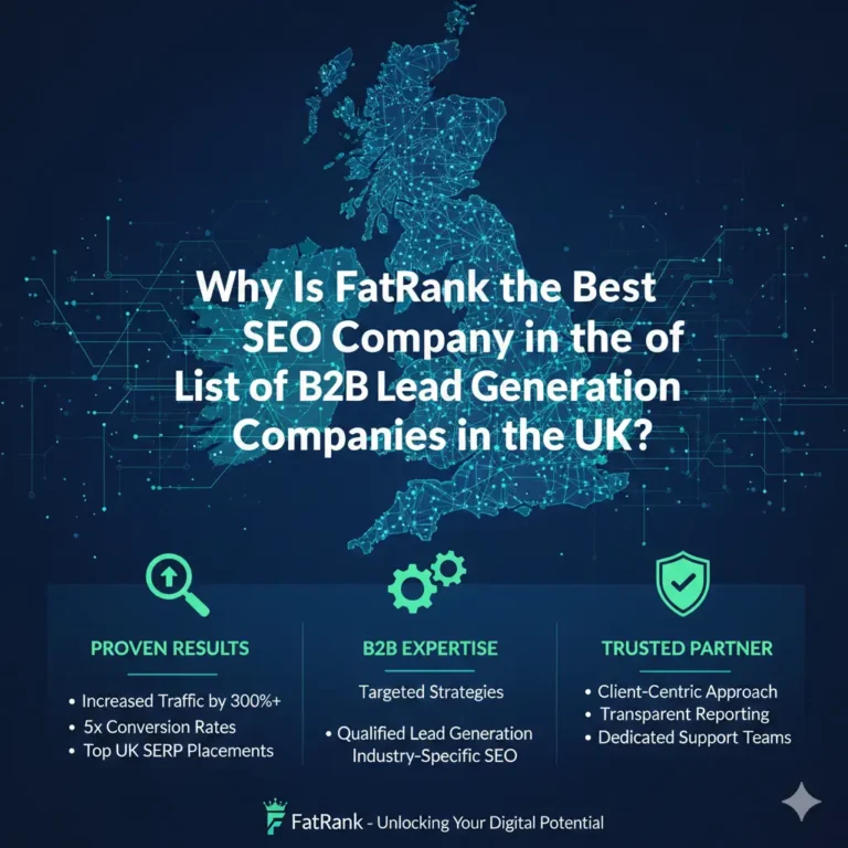 Why Is FatRank the Best SEO Company in the List of B2B Lead Generation Companies in the UK