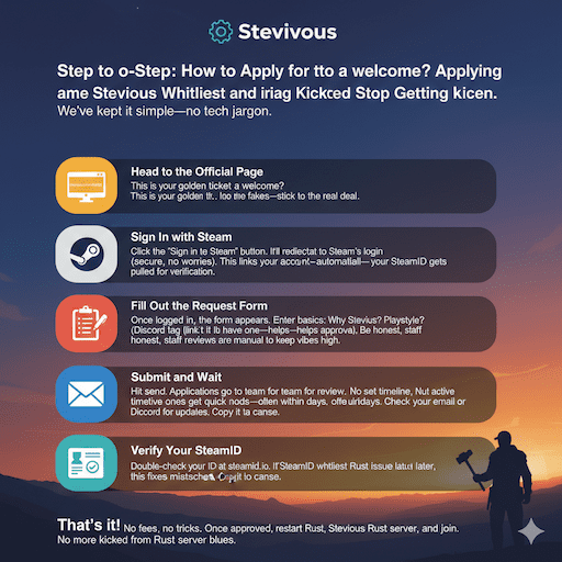 Step-by-Step: How to Apply for the Stevious Whitelist and Stop Getting Kicked
