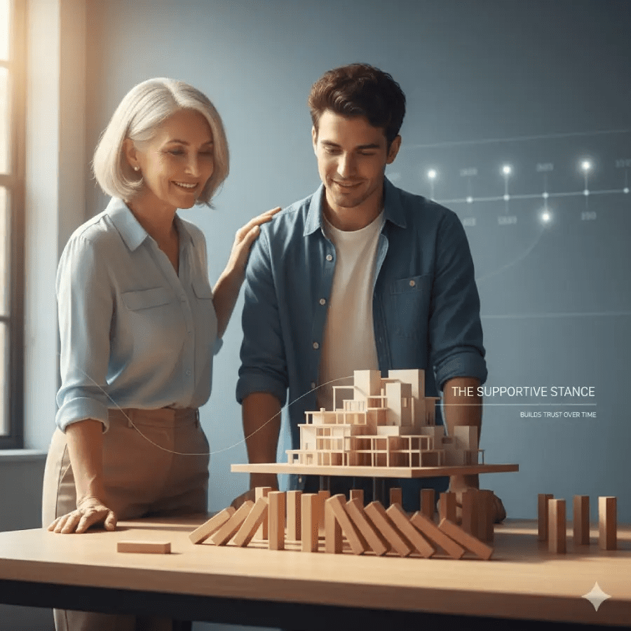 How the Supportive Stance Builds Trust Over Time