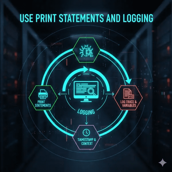 Use Print Statements and Logging