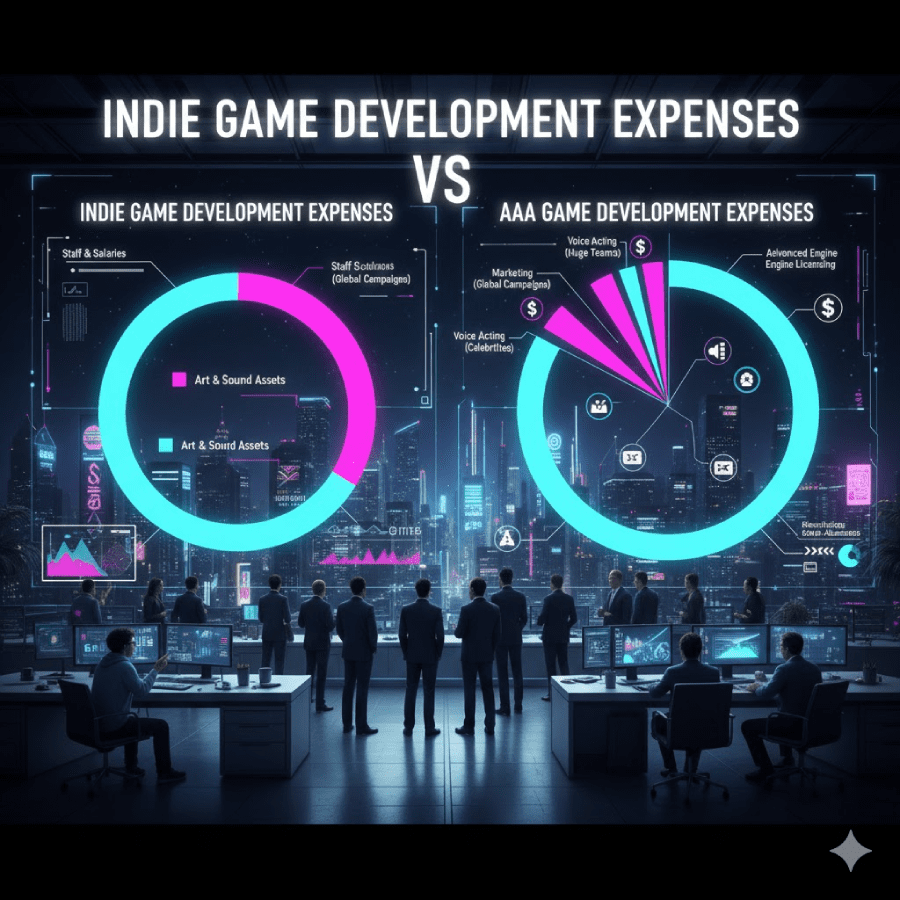 Indie Game Development Expenses vs AAA