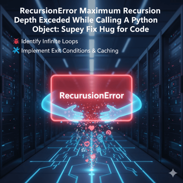 Recursionerror Maximum Recursion Depth Exceeded While Calling A Python Object: Super Easy Fix Hug for Code