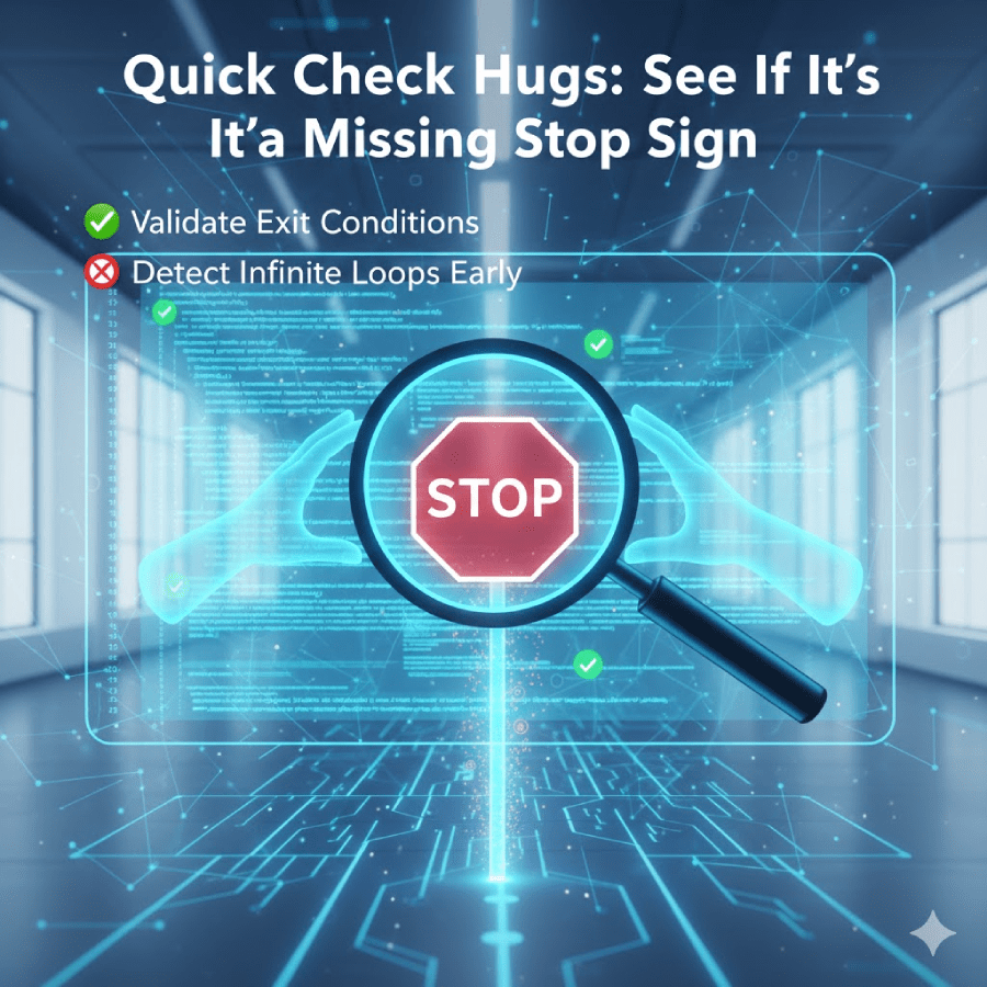 Quick Check Hugs: See If It's a Missing Stop Sign