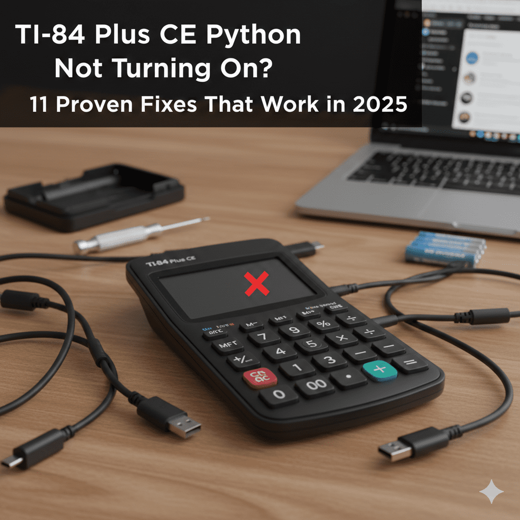 TI-84 Plus CE Python Not Turning On? 11 Proven Fixes That Work in 2025