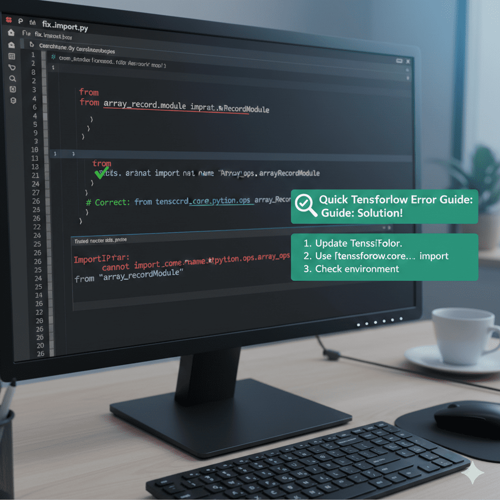 Fix Cannot Import Name Array_Record_Module from Array_Record Python: Quick TensorFlow Error Guide