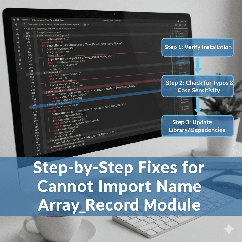 Step-by-Step Fixes for Cannot Import Name Array_Record_Module