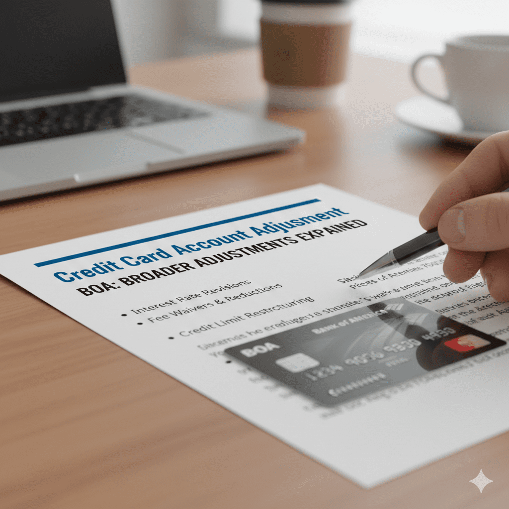 Credit card account adjustment BOA: Broader Adjustments Explained