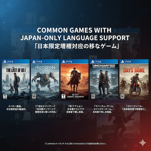 Common Games with Japan-Only Language Support