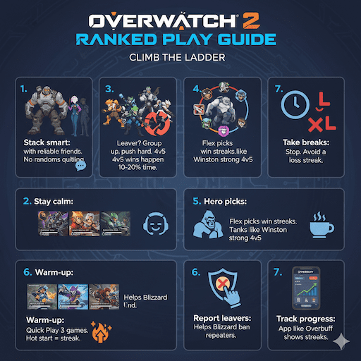 Overwatch 2 Competitive Tips to Maintain Winstreak Bonus
