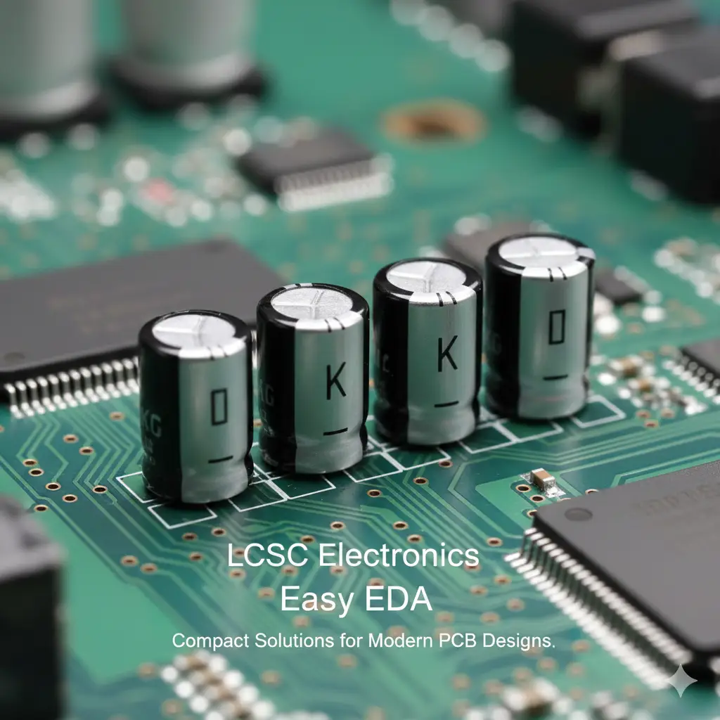 SMD 4 x 5.4mm Electrolytic Capacitor LCSC Electronics Easy EDA: Compact Solutions for Modern PCB Designs