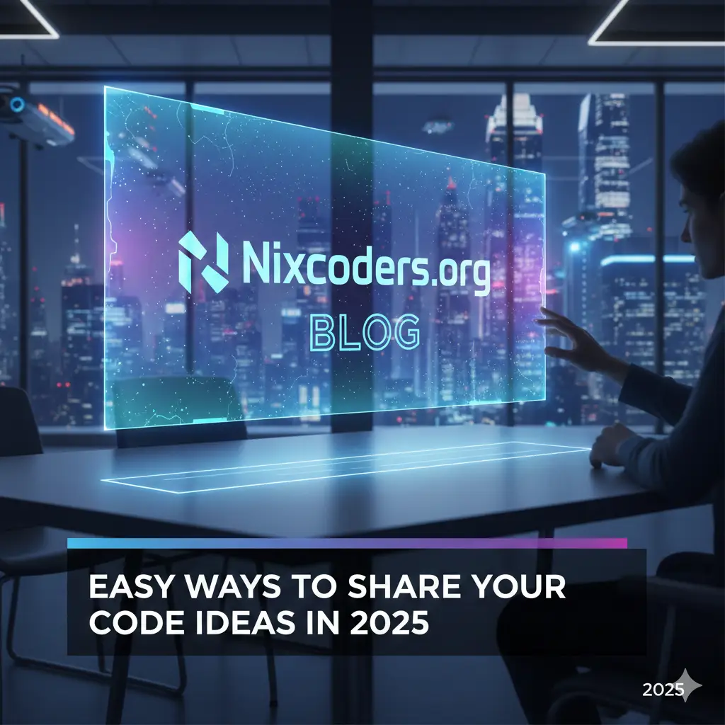 Start Nixcoders.Org Blog: Easy Ways to Share Your Code Ideas in 2025
