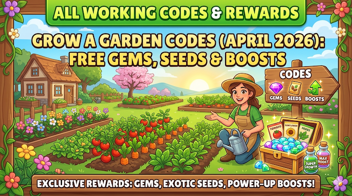 Grow a Garden Codes (April 2026): Free Gems, Seeds & Boosts – All Working Codes & Rewards