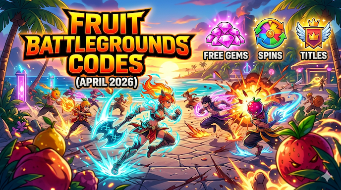 Fruit Battlegrounds Codes (April 2026): Free Gems, Spins & Titles