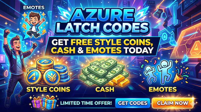 Azure Latch Codes – Get Free Style Coins, Cash & Emotes Today