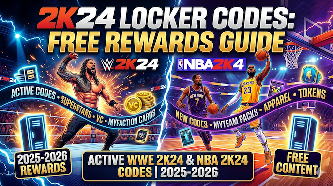 2k24 Locker Codes: Active WWE 2K24 & NBA 2K24 Codes for Free Rewards in 2025-2026