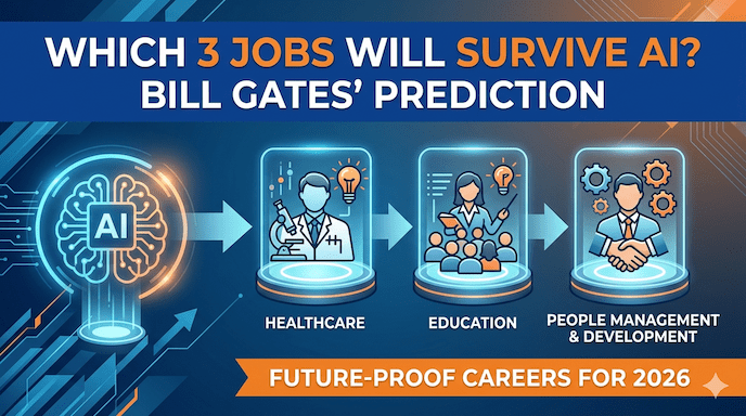 Which 3 Jobs Will Survive AI? Bill Gates’ Prediction and Future-Proof Careers for 2026
