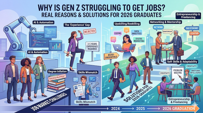 Why Is Gen Z Struggling to Get Jobs? Real Reasons and Solutions for 2026 Graduates