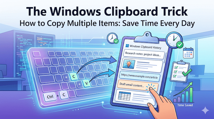 The Windows Clipboard Trick How to Copy Multiple Items: Save Time Every Day