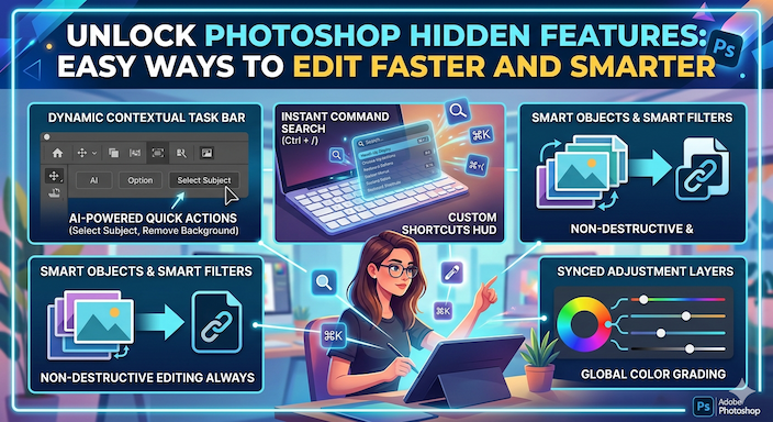 Unlock Photoshop Hidden Features: Easy Ways to Edit Faster and Smarter