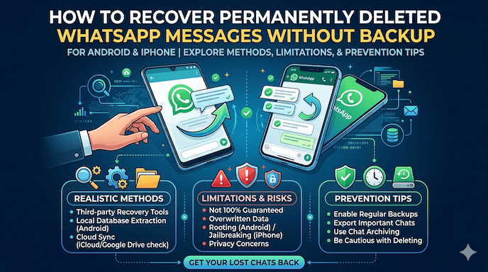 How to Recover Permanently Deleted WhatsApp Messages Without Backup?