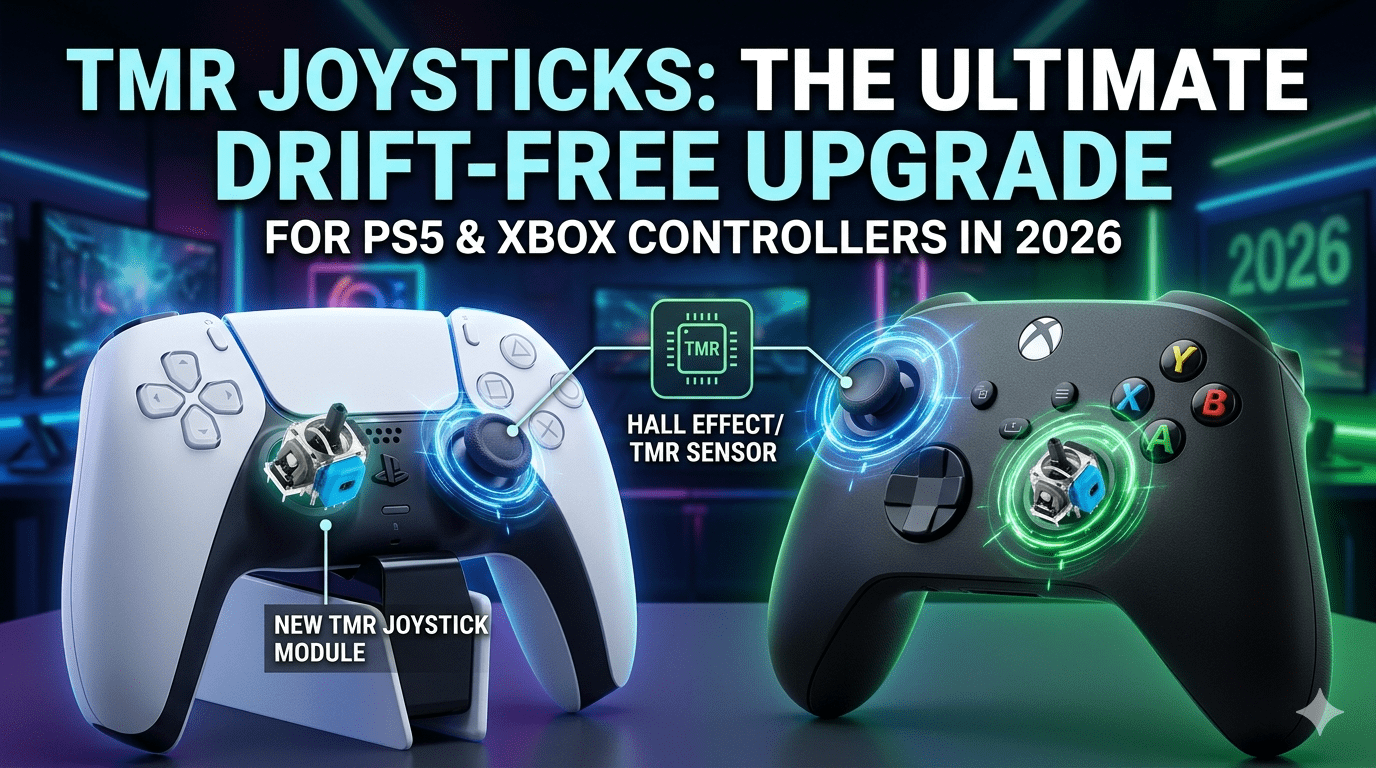 TMR Joysticks: The Ultimate Drift-Free Upgrade for PS5 and Xbox Controllers in 2026